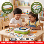 Kids Montessori Mushroom Pegboard Mosaic Puzzle Set | Boosts Creativity & Imagination