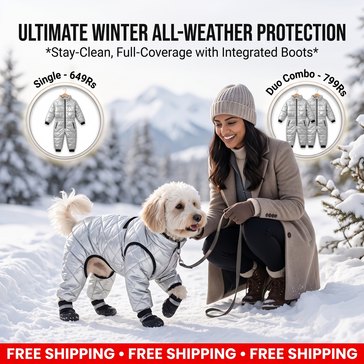 Full-Body Dog Protective Suit | Waterproof & Non-Slip