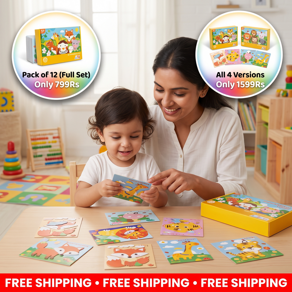 DIY 3D Craft Sticker Set for Kids | Pack of 12