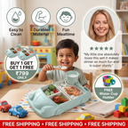 Kids Dinnerware Set in Car Design | Buy 1 Get 1 FREE | 100% Kid Safe Material