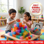 Montessori Cube Building Block Set for Kids | Improve Problem Solving