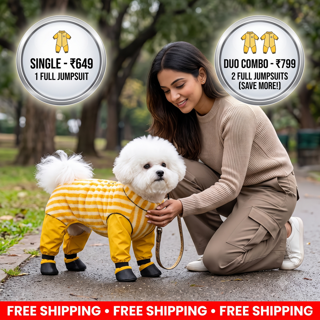 Full-Body Dog Protective Suit | Waterproof & Non-Slip