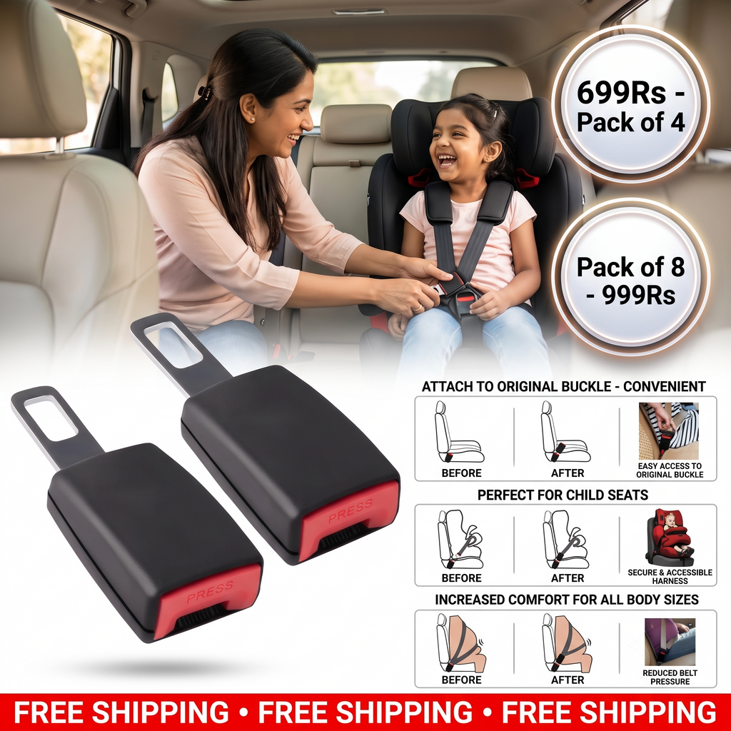 Extension Car Buckle | Pack of 4