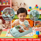 Kids Dinnerware Set in Car Design | Buy 1 Get 1 FREE | 100% Kid Safe Material