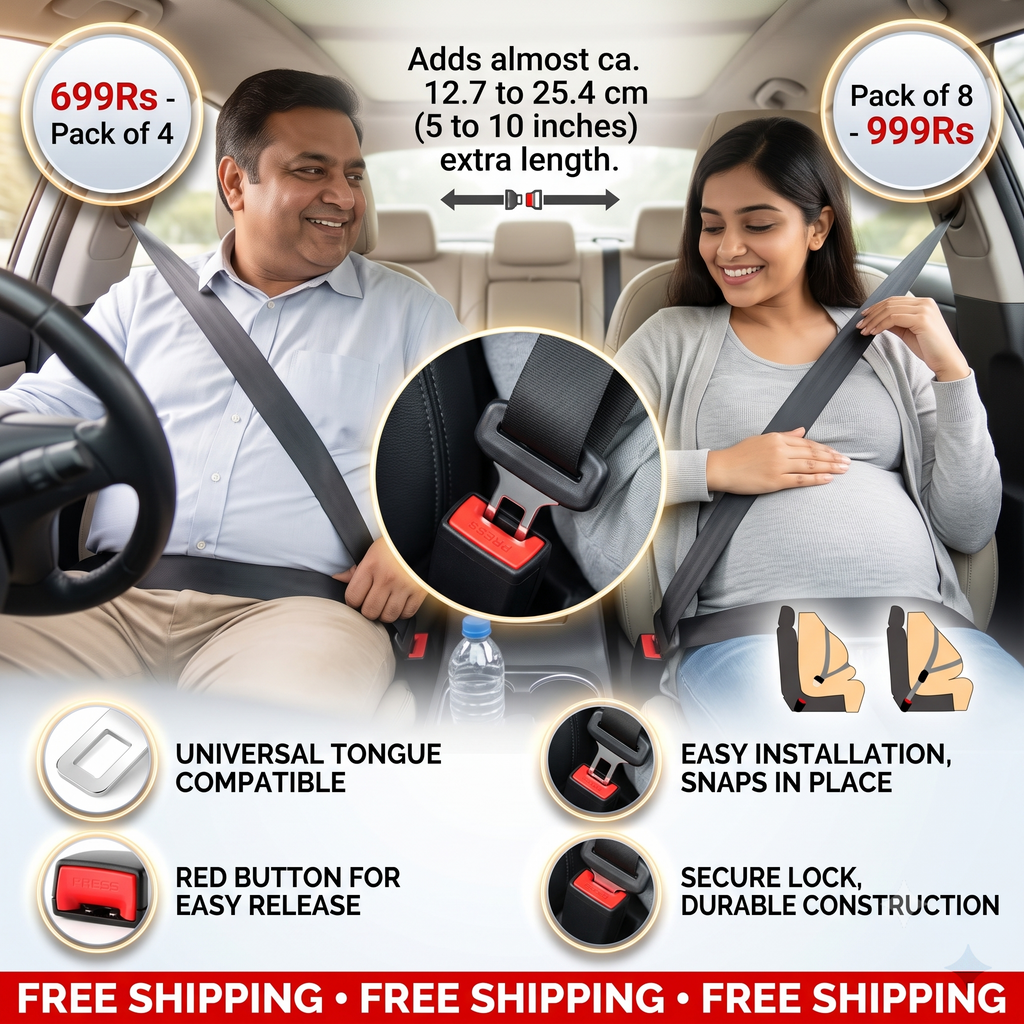 Extension Car Buckle | Pack of 4