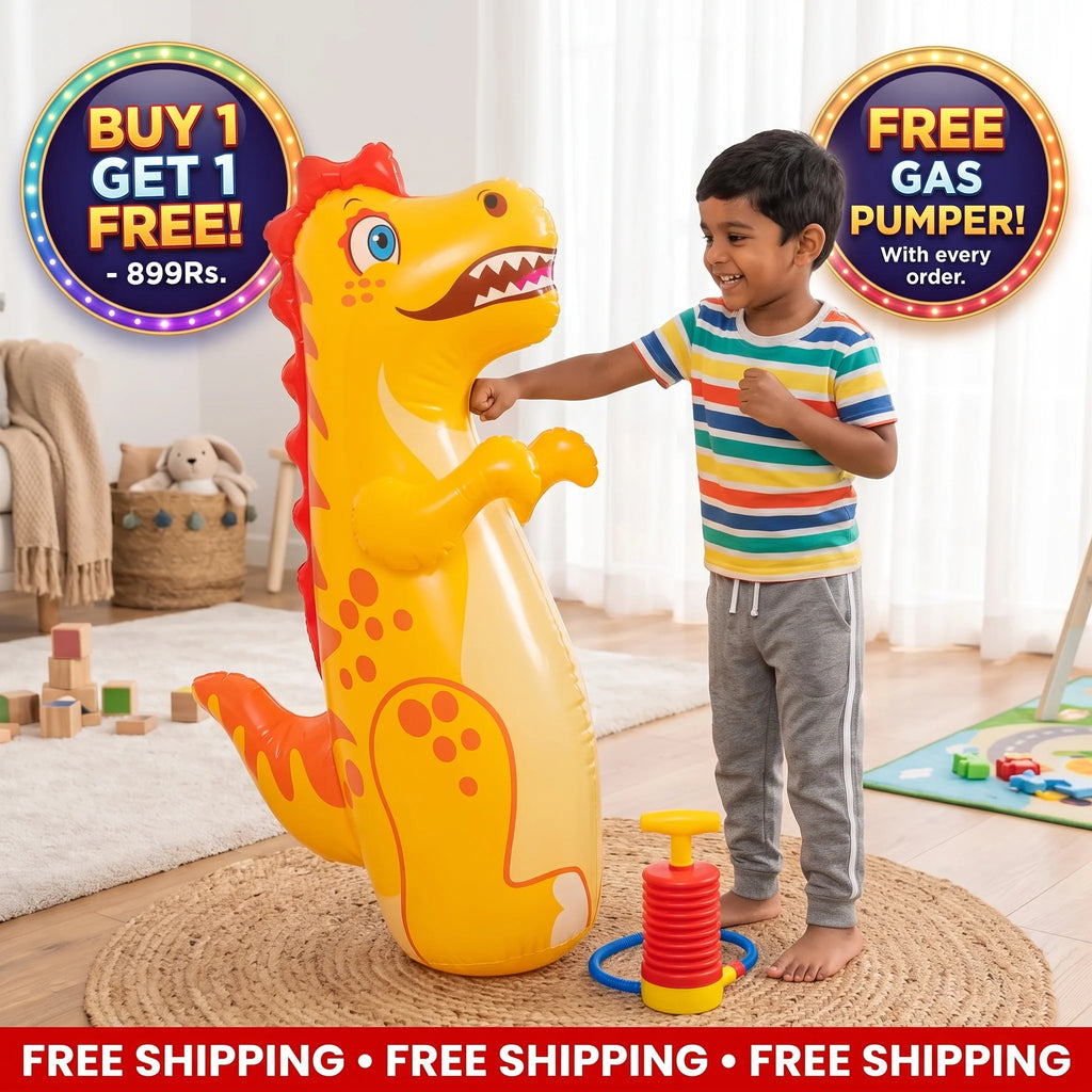 Kids Inflatable Punching Bag – Animal Design with Water-Filled Base | Boosts Physical Activity