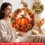 Autumn pumpkin diamond pattern Kit | All in 1 Set