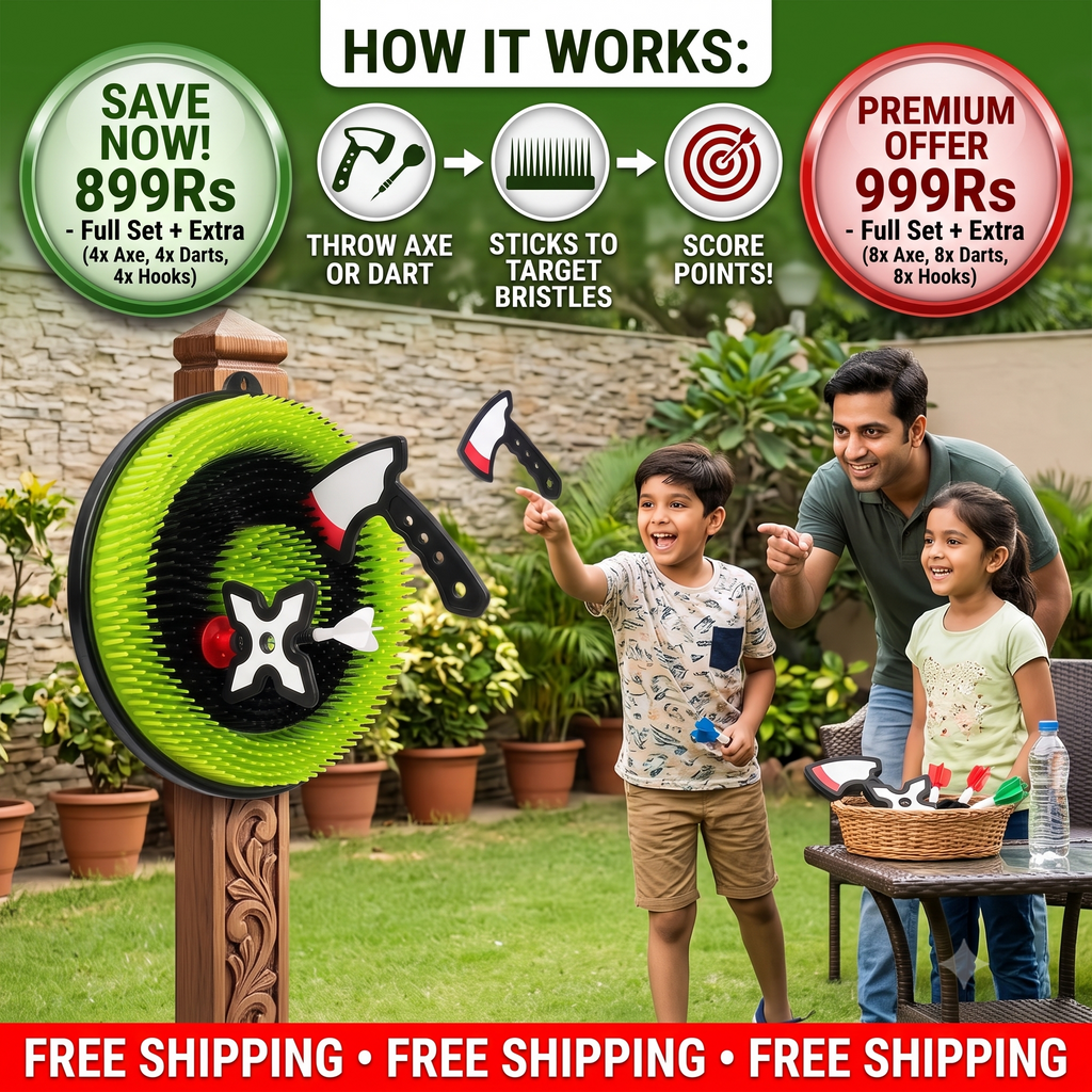 Backyard Axe Throwing Game | Perfect Gift For Kids | 100% Kid Safe