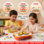 Kids Montessori Mushroom Pegboard Mosaic Puzzle Set | Boosts Creativity & Imagination