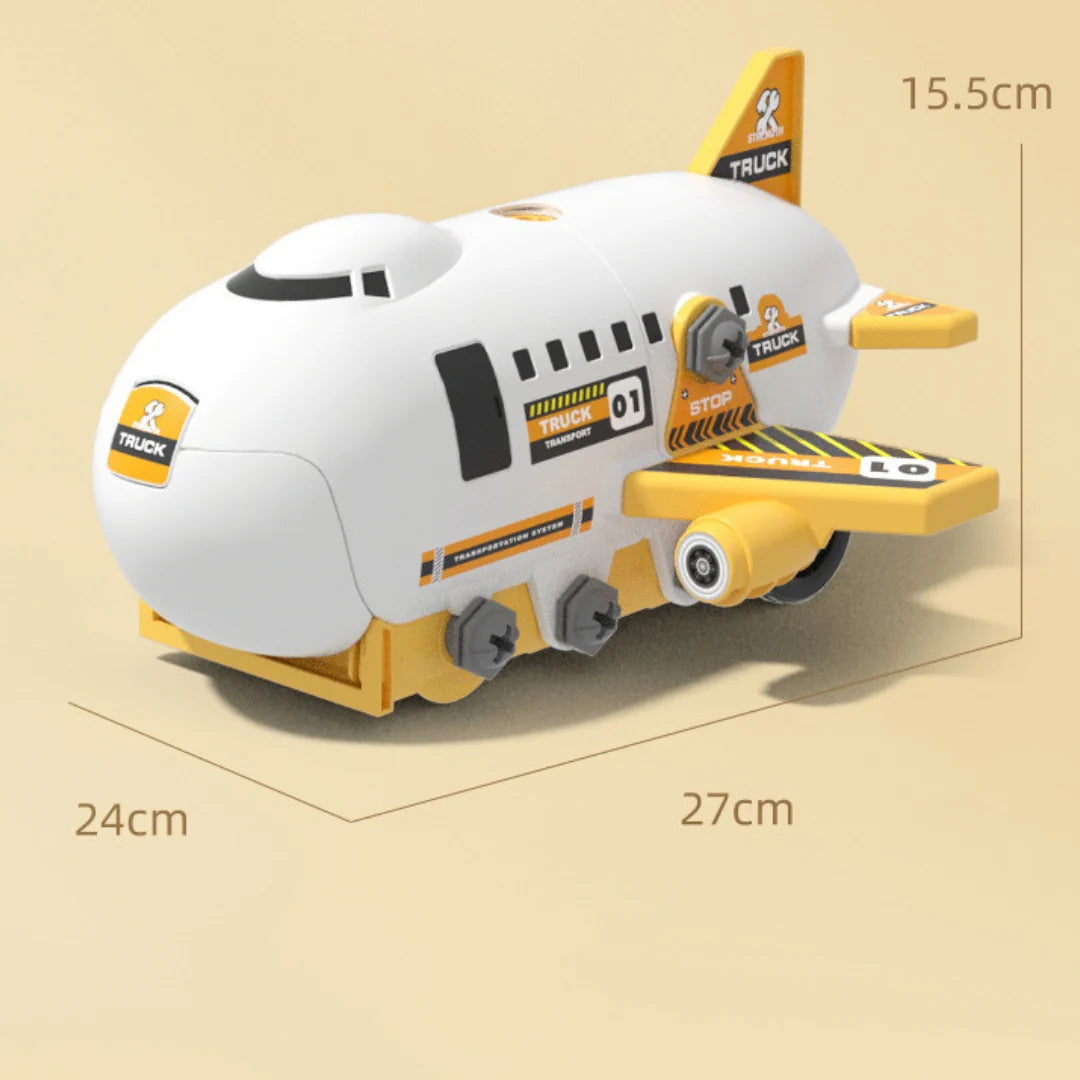DIY Airplane Transport Truck Playset | WIth FREE Construction Toys