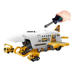 DIY Airplane Transport Truck Playset | WIth FREE Construction Toys
