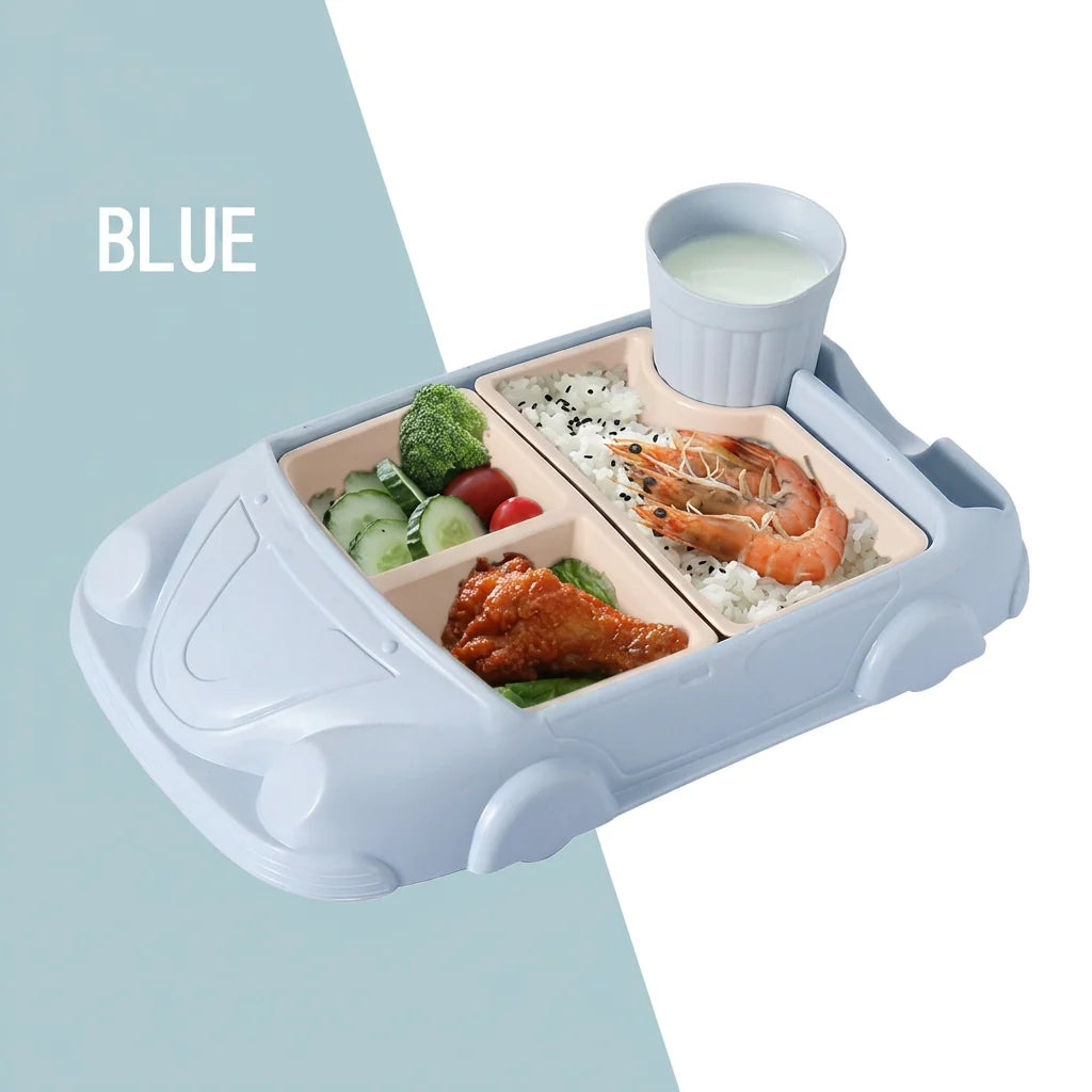 Kids Dinnerware Set in Car Design | Buy 1 Get 1 FREE | 100% Kid Safe Material