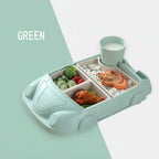 Kids Dinnerware Set in Car Design | Buy 1 Get 1 FREE | 100% Kid Safe Material
